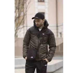 Комплект чоловічий: куртка Active TNF чорно-хакі + штани TNF чорні. БАРСЕТКА TNF У ПОДАРУНОК! Комплект чоловічий: куртка Active TNF чорно-хакі + штани TNF чорні. БАРСЕТКА TNF У ПОДАРУНОК!