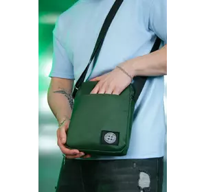 Барсетка Stone Island 1000d зелена Барсетка Stone Island 1000d зелена
