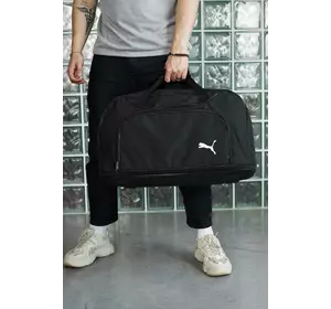 Дорожня сумка Puma чорна, біле лого (мал.) Дорожня сумка Puma чорна, біле лого (мал.)