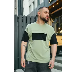 Футболка чоловіча "FreeDom" Intruder оливково-чорна Футболка чоловіча "FreeDom" Intruder оливково-чорна