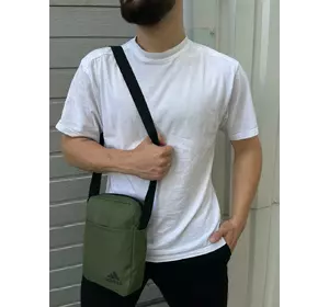 Барсетка хакі Adidas (чорн. лого) Барсетка хакі Adidas (чорн. лого)