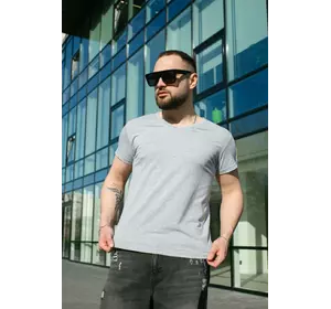 Футболка чоловіча з V-вирізом Intruder сіра Футболка чоловіча з V-вирізом Intruder сіра