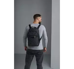 Рюкзак Louis Vuitton чорна з сірим клітка Рюкзак Louis Vuitton чорна з сірим клітка