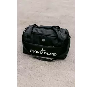 Сумка з великим лого Stone Island чорна Сумка з великим лого Stone Island чорна