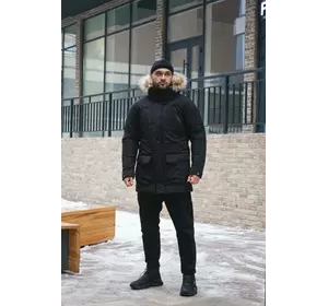 Парка зимова чоловіча "HotWint" Intruder чорна Парка зимова чоловіча "HotWint" Intruder чорна