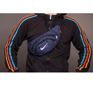 Бананка синя Nike із білим лого Бананка синя Nike із білим лого