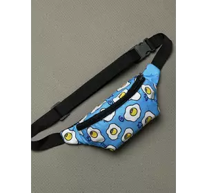 Бананка блакитна із принтом яєшні:) Бананка блакитна із принтом яєшні:)