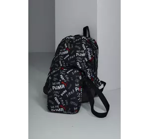 Комплект Puma Рюкзак Матрас + барсетка, чорний, білі з червоним лого Комплект Puma Рюкзак Матрас + барсетка, чорний, білі з червоним лого