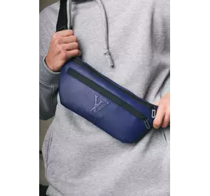Бананка-сумка з шкірозамінника синя Louis Vuitton Бананка-сумка з шкірозамінника синя Louis Vuitton