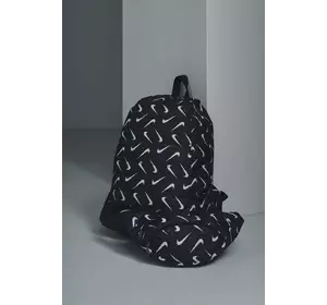 Комплект Nike Рюкзак Матрас + бананка, чорний, маленькі білі лого Комплект Nike Рюкзак Матрас + бананка, чорний, маленькі білі лого