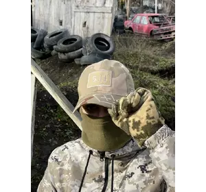 Кепка пісочний камуфляж ріп стоп 5.11 (бежева вишивка) Кепка пісочний камуфляж ріп стоп 5.11 (бежева вишивка)