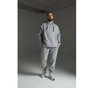 Костюм теплий чоловічий oversize сірий Костюм теплий чоловічий oversize сірий