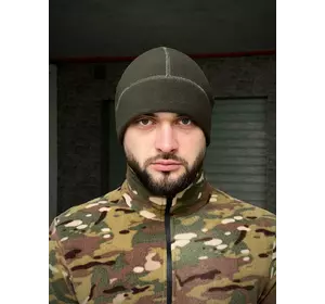 Шапка флісова хакі із відстрочкою Шапка флісова хакі із відстрочкою