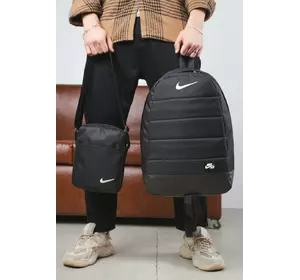 Рюкзак Матрас чорний + Барсетка Nike чорна Рюкзак Матрас чорний + Барсетка Nike чорна