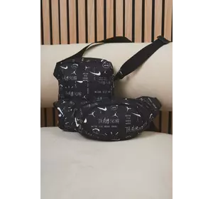 Комплект Барсетка + бананка NIke Jordan Travis Scott чорний Комплект Барсетка + бананка NIke Jordan Travis Scott чорний