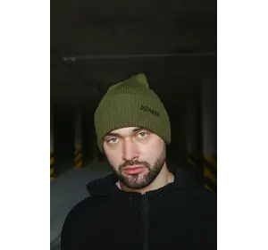 Шапка з додаванням вовни "Intruder" хакі small logo Шапка з додаванням вовни "Intruder" хакі small logo