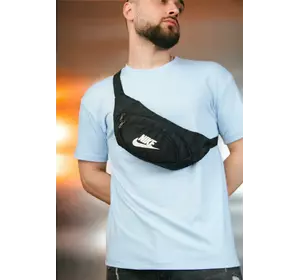 Бананка Nike 1000d чорна, біле лого Бананка Nike 1000d чорна, біле лого