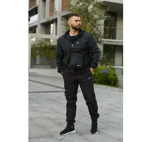 Комплект чоловічий Nike: анорак "President" синьо-чорний + штани "President" чорні. БАРСЕТКА У ПОДАРУНОК! Комплект чоловічий Nike: анорак "President" синьо-чорний + штани "President" чорні. БАРСЕТКА У ПОДАРУНОК!