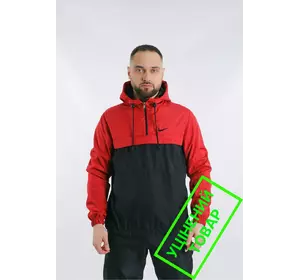 (УЦІН.) Анорак чоловічий "President" Nike червоно-чорний (УЦІН.) Анорак чоловічий "President" Nike червоно-чорний