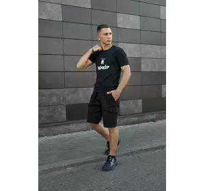 Комплект футболка чорна Bunny + шорти чорні Miami Комплект футболка чорна Bunny + шорти чорні Miami