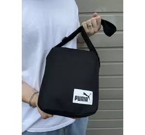 Барсетка чорна Puma з білим лого Барсетка чорна Puma з білим лого