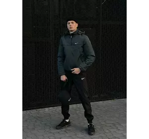 Комплект чоловічий Nike: анорак утеплений смарагдовий + штани "President" чорні. Барсетка У ПОДАРУНОК! Комплект чоловічий Nike: анорак утеплений смарагдовий + штани "President" чорні. Барсетка У ПОДАРУНОК!