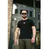 Футболка чоловіча з вишивкою "Тризуб" Intruder чорна Футболка чоловіча з вишивкою "Тризуб" Intruder чорна